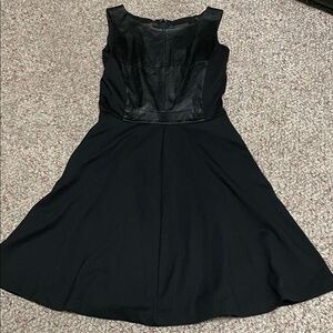leather corset mini dress Cirelle Black Vegan Leather Mini Dress main image 0